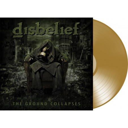 DISBELIEF - The Ground Collapses LIMITED EDITION GOLD VINYL OF ONLY 100 COPIES  WORLDWIDE