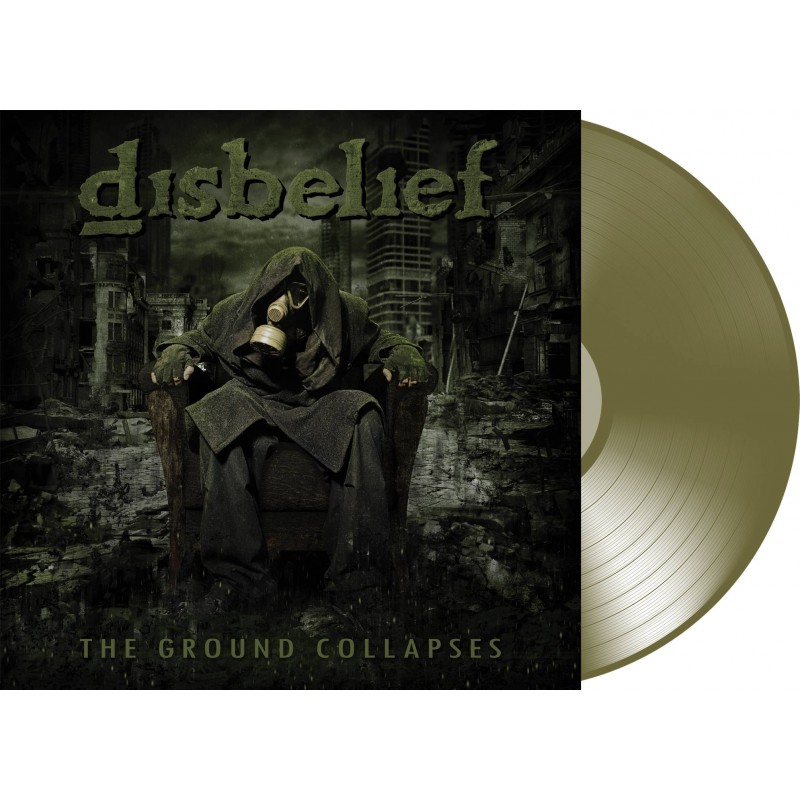 DISBELIEF - The Ground Collapses LIMITED EDITION TRANSPARENT GREEN VINYL 180 COPIES  WORLDWIDE