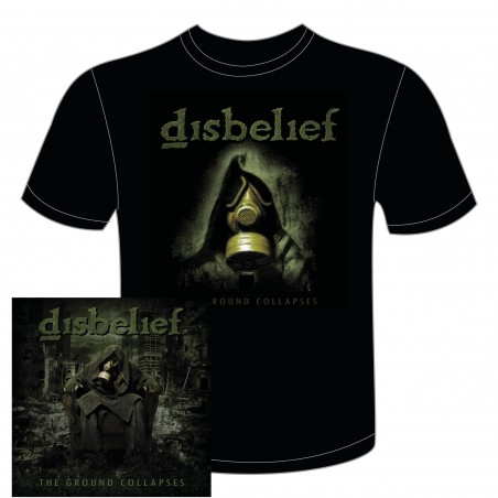 DISBELIEF - The Ground Collapses PACK  LIMITED EDITION O CARD + TSHIRT