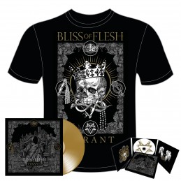 BLISS OF FLESH - Tyrant PACK CD + LIMITED EDITION GOLD VINYL OF ONLY 100 COPIES WORLDWIDE + TSHIRT PREORDER