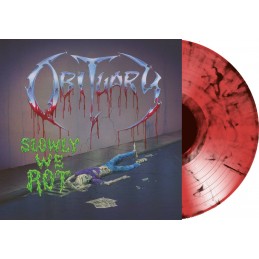 OBITUARY : 'Slowly we rot' Limited edition in Transparent red / Black marble vinyl of 500 copies Worldwide !