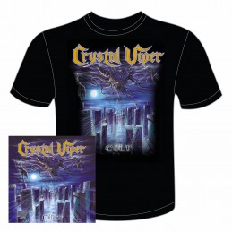 CRYSTAL VIPER -The Cult Limited Edition O card Cd and T shirt bundle
