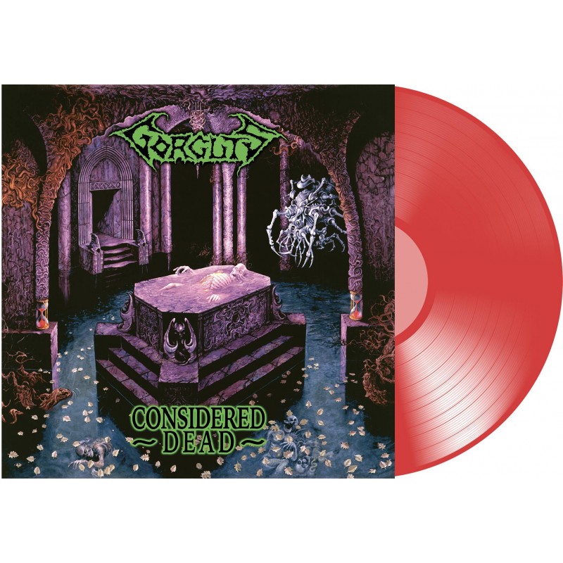 GORGUTS : 'Considered Dead'  Limited edition of 500 copies in Transparent RED vinyl