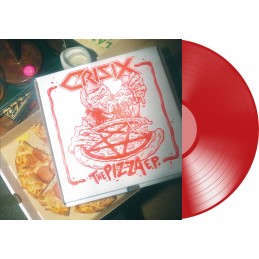 CRISIX ’THE PIZZA EP’  LIMITED EDITION TRANSPARENT RED VINYL