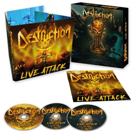 DESTRUCTION - Live Attack - 2CD+Blu-Ray Digipack