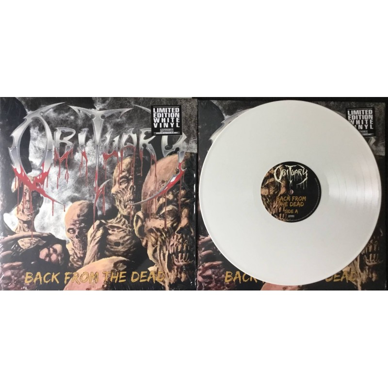OBITUARY: 'Back From The Dead' EXCLUSIVE LIMITED EDITION WHITE VINYL