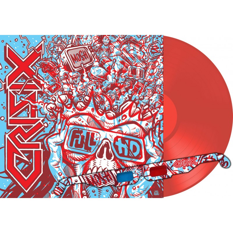 CRISIX - Full HD LIMITED EDITION ‘FULL HD ‘ GATEFOLD RED VINYL OF 700 COPIES WORLDWIDE . including 3D Glasses . Out on April 15
