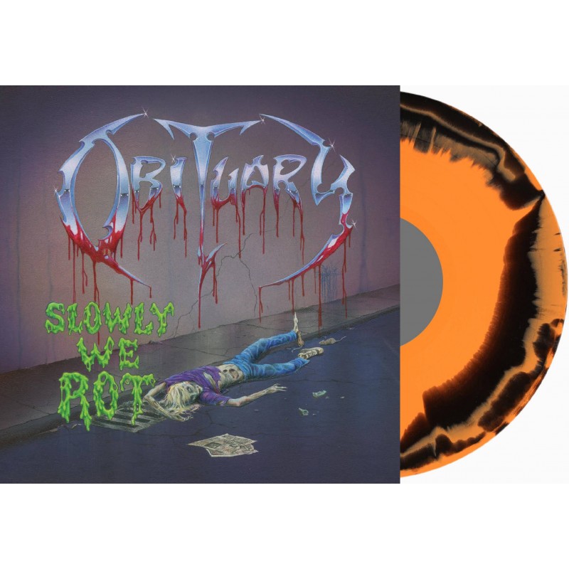 OBITUARY : 'Slowly We Rot' Edition Orange/Black Coloured Vinyl