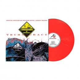 CORROSION OF CONFORMITY -Technocracy Bright Red Marbled Vinyl