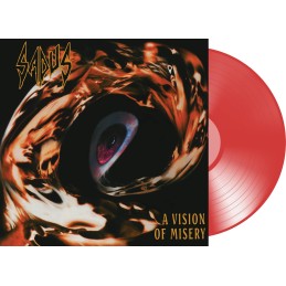 SADUS : "A vision of misery" LIMITED EDITION TRANSPARENT RED  VINYL PRE ORDER